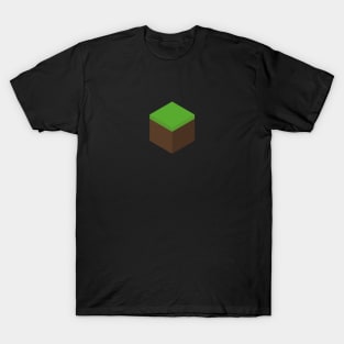 Minimalist Minecraft Grass Dirt Block T-Shirt